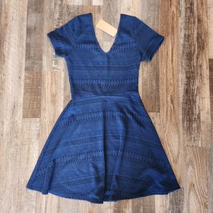 Francesca's Blue Rain Royal Blue Dress